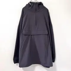 ◉OMNES　マウンテンパーカー 　フード付き　F　黒　ハーフジップ