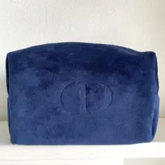 【未使用】ディオール Dior ポーチ ベロア ノベルティ ネイビー