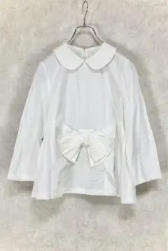 COMME des GARCONS コムコム 2017SS リボンブラウス 白