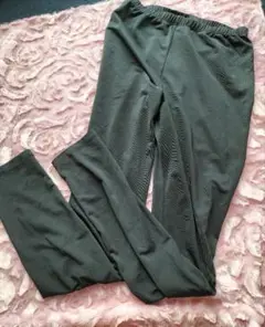 【限定セール】ブラック冷感 ストレッチレギンス M-L