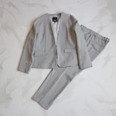 【極美品】HK WORK LONDON セットアップスーツ LL ノーカラー