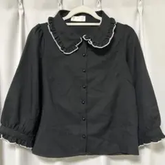 黒 フリル襟