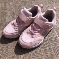 瞬足　21cm 女子　メッシュピンク　スニーカー