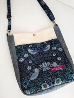 ハンドメイド ショルダーバッグ 16cmポーチ付き