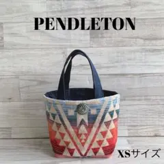20610 ペンドルトン　リメイク　トートバッグ　お出かけやキャップにも♡