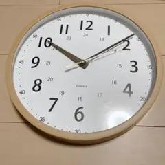 アイコニスト 壁掛け時計 30cm 木目調 CL30-01 知育時計 学習時計