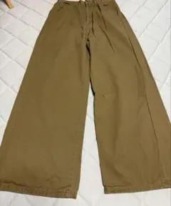 IÉNA ブラウン ワイドパンツ36サイズ