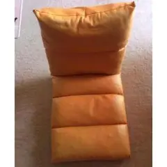 オレンジ リクライニング座椅子