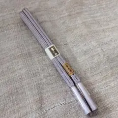 新品♪薄紫 絹100％　帯締め〜草木染め　くみひも