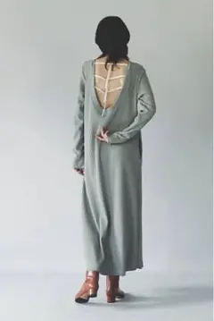 Uhr ウーア ロング リブワンピース