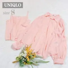 美品✨️【ユニクロ】UNIQLO:C シアーボリュームブラウスインナー付き S
