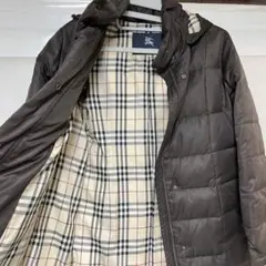 バーバリー ロンドン キルティング ダウンジャケット ノバチェック L