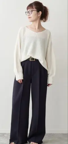 [美品] 大人気ダブルクロスツータックパンツ
