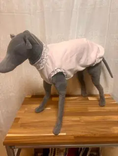 イタグレ服　Lサイズ　やさしい柄　ミドルハイネックタンクトップ