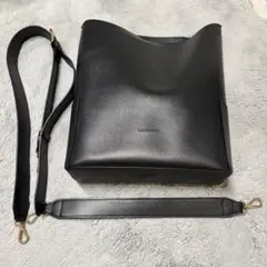 ランデブー　Bucket bag 2way ブラック　縦型　ワンショルダー