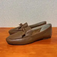 コールハーン リボン 茶 ブラウン 23cm 6 B ローファー