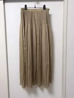 ハイウエストプリーツロングスカート