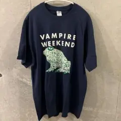 VAMPIRE WEEKEND Tシャツ ネイビーL GILDAN