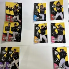 ソフトバンクホークス 選手ステッカー20周年記念8人