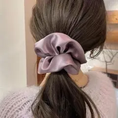 シルクのシュシュ,Style 6,無地,Ruoshui,パープル・紫系