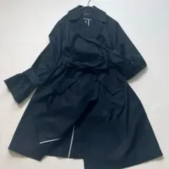 【美品】Reflect　近年モデル トレンチコート ベルト付き ネイビー L相当