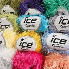 ◆ICE Yarns◇アイラッシュ毛糸◇カラフル◇１２個セット