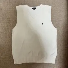 ベスト 制服 白 ポロ 高校 ホワイト セーター ラルフローレン