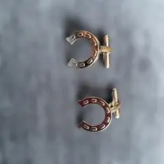 馬蹄形　カフスボタン