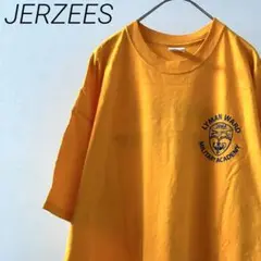 JERZEES Tシャツ クルーネック プリント ワンポイント 2XL 大きめ