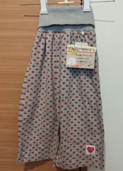 ハート柄 リラックス ワイド パンツ