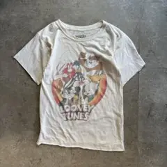 古着　looney tunes プリントtシャツ