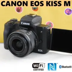 予備電池付★ 画像自動転送 リモート撮影 自撮★CANON EOS KISS M