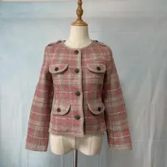 【新品】31 Sons de mode❤︎ノーカラージャケット【36】ラメ　光沢感