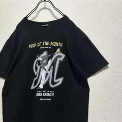 ロッテマリーンズ 佐々木朗希投手　月刊MVP記念　Tシャツ　M ブラック