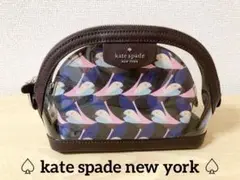 【kate spade】ケイトスペード　クリア　バード　ドット　ポーチ　未使用