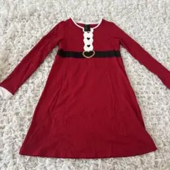 H&M ハートモチーフ レッド ワンピース 146/152