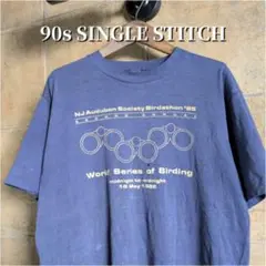 80s バードウォッチング　Tシャツ シングルステッチ