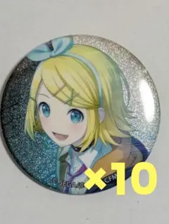 鏡音 リン グリッター 缶バッジ 思い出を聞かせて 31C 31c