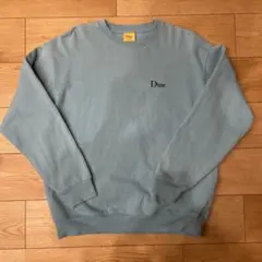Dime パステル スカイブルー ロゴ刺繍 スウェット