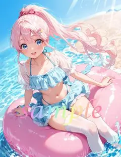 c208 美少女 かわいい イラスト 下着 コスプレ セクシー A4ポスター
