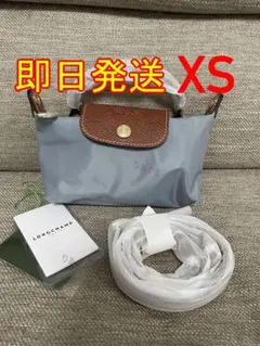 ロンシャン　ハンドバッグ ショルダーバッグ プリアージュ　XSバッグ　スチール