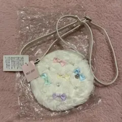 新品 メゾピアノ ふわもこショルダー ①