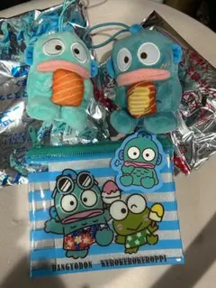 ハンギョドンマスコット2種とポーチのセット
