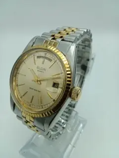 最終価格【ELGIN】 クォーツ時計 デイデイト