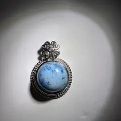 ブルーアパタイト ペンダントトップ 天然石 ①