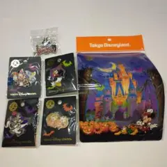 未使用 2006年 ディズニー ハロウィン ピンバッジセット スペシャルピン付