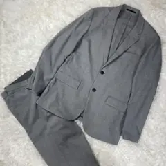 UNIQLO 感動ジャケット　セットアップ　グレー　グレンチェック　Lサイズ
