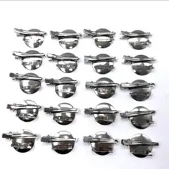 金属製丸型ヘアクリップ20個セット(おまけ➕1個)