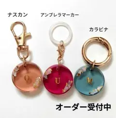 お試し価格　ハンドメイド　レジン　キーホルダー　チャーム　アンブレラマーカー