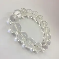 14mm玉　15個　水晶　クリスタル　クォーツ　パワーストーン　ブレス
